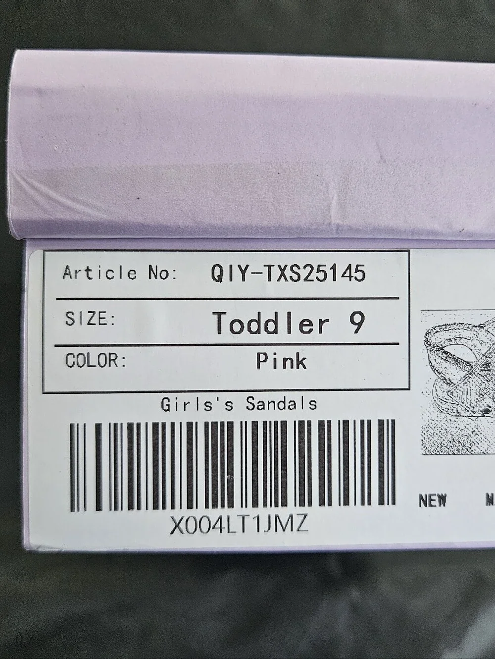 QIY Girls Toddler Sandals - Size 9